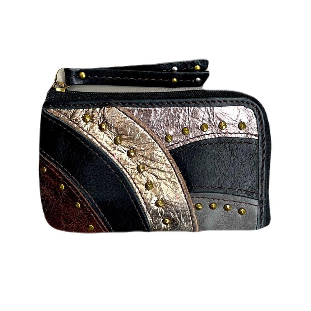 Fossil Black and Gold Clutch with Textured Design
